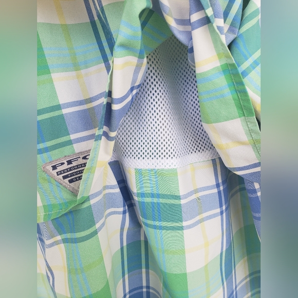 COLOMBIA PFG Super Bahama Plaid Button Down Shirt!!! - Picture 10 of 11